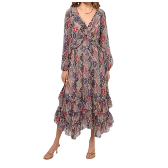 Greylin Kenzie Ruffle Maxi Dress - Picture 2 of 16